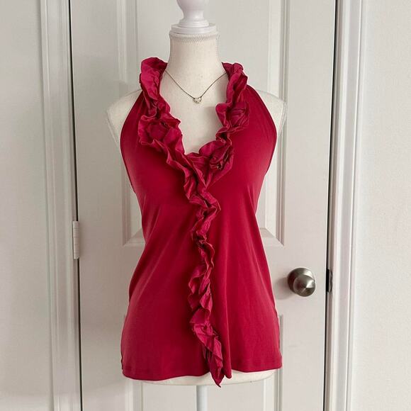 The Limited Size Medium Women’s Pink Mermaid Vintage Haltered Tank Back Less - Picture 1 of 4